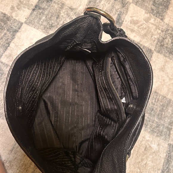 BLACK FRIDAY SALE! Authentic Prada Real Leather Vitello Daino Rope Tote Bag - Picture 7 of 7